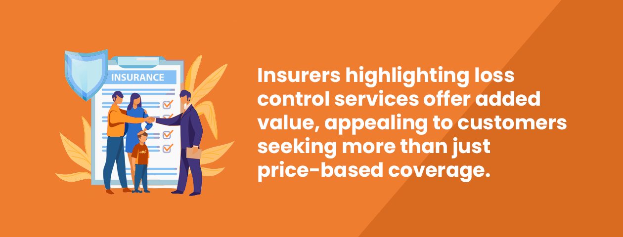 Insurers highlighting loss control services offer added value, appealing to customers seeking more than just price-based coverage.